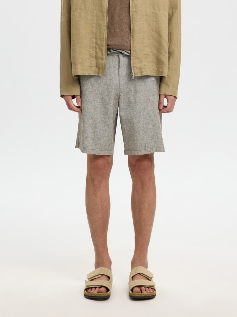 Slhregular-Brody Linen Bld Shorts Noos