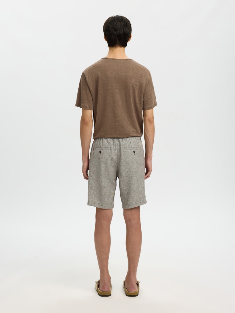 Slhregular-Brody Linen Bld Shorts Noos