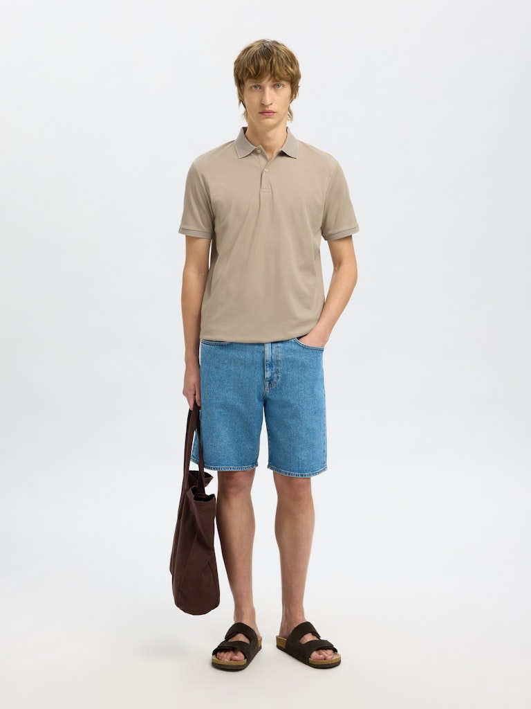 POLO - Slhfave Button SS Polo -  - Hr Ravn