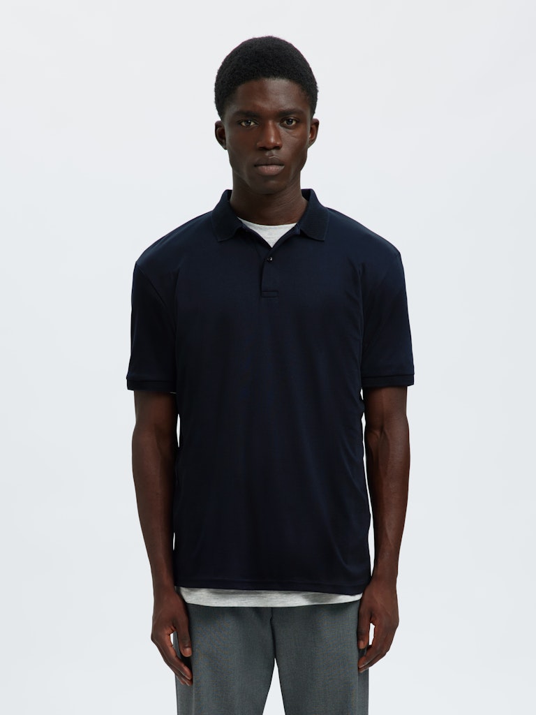POLO - Slhfave Button SS Polo -  - Hr Ravn
