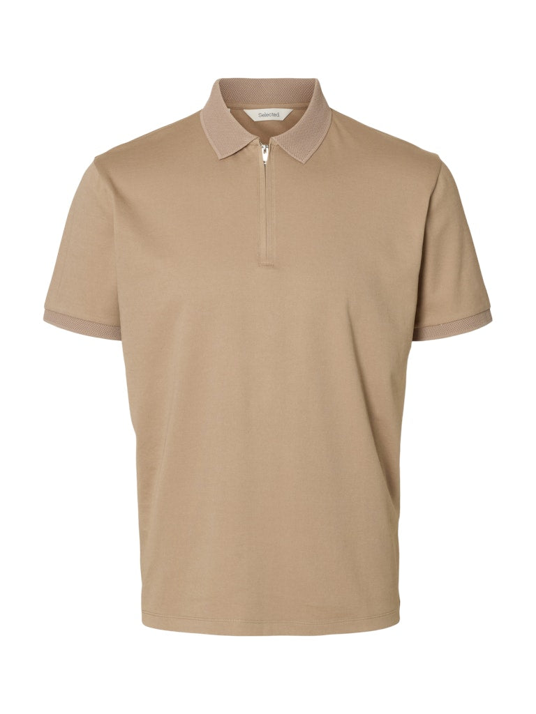 SlhFave Zip SS Polo