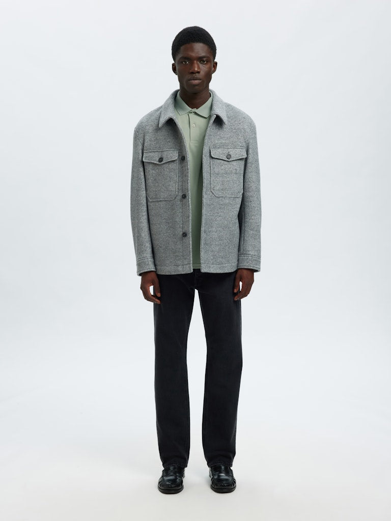 Slim fit knappepolo med SS-logo