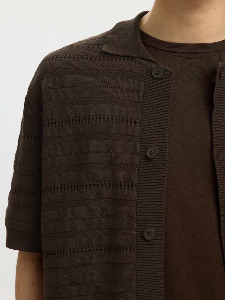 Slhpalle SS Knit Polo Cardigan