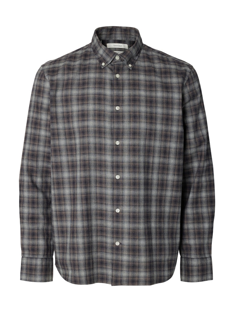 Slmcole-Jay Reg Melange LS Shirt