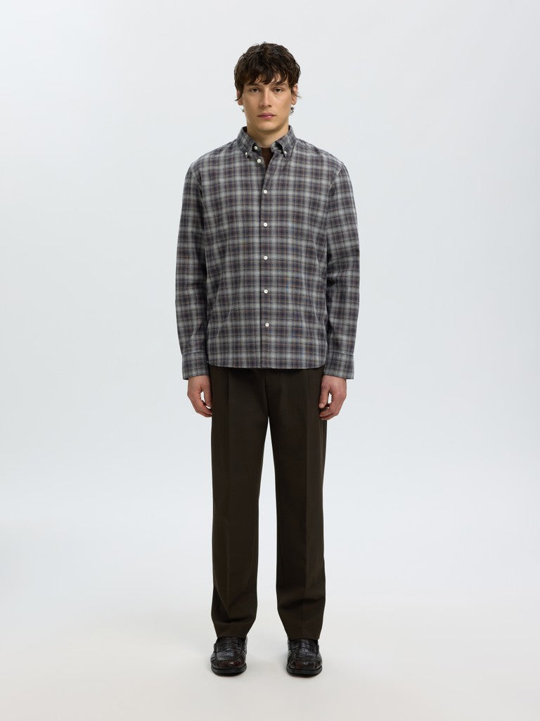 Slmcole-Jay Reg Melange LS Shirt