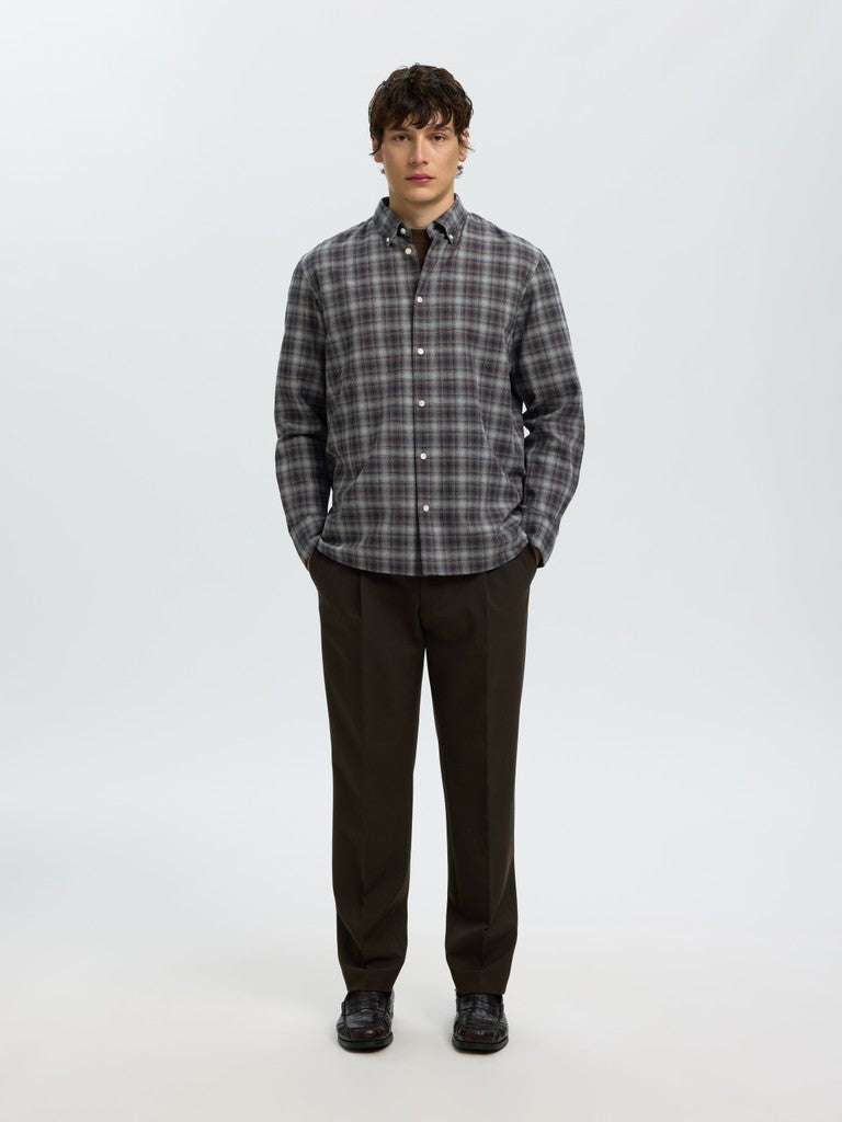 Slmcole-Jay Reg Melange LS Shirt