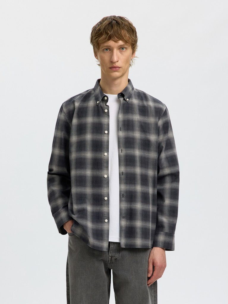 Slmcole-Jay Reg Melange LS Shirt