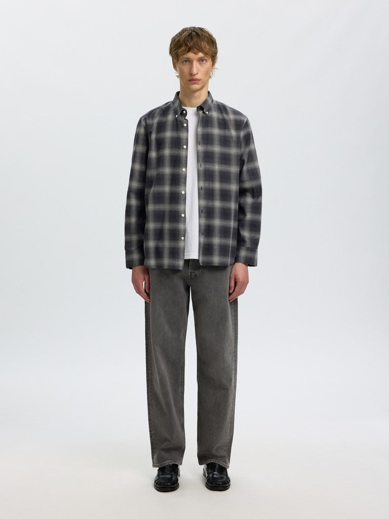 Slmcole-Jay Reg Melange LS Shirt