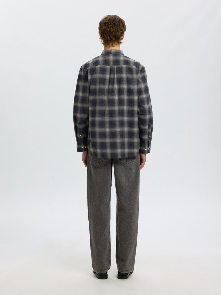 Slmcole-Jay Reg Melange LS Shirt