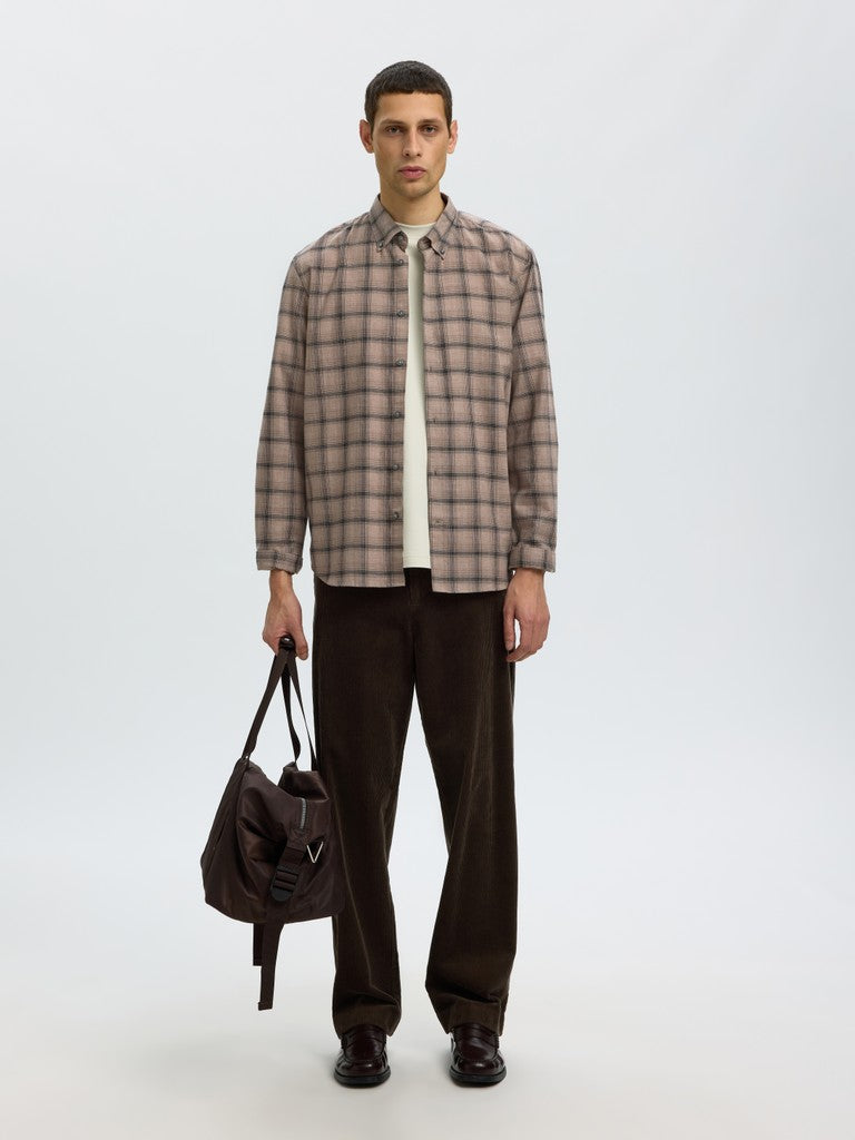 Slmcole-Jay Reg Melange LS Shirt