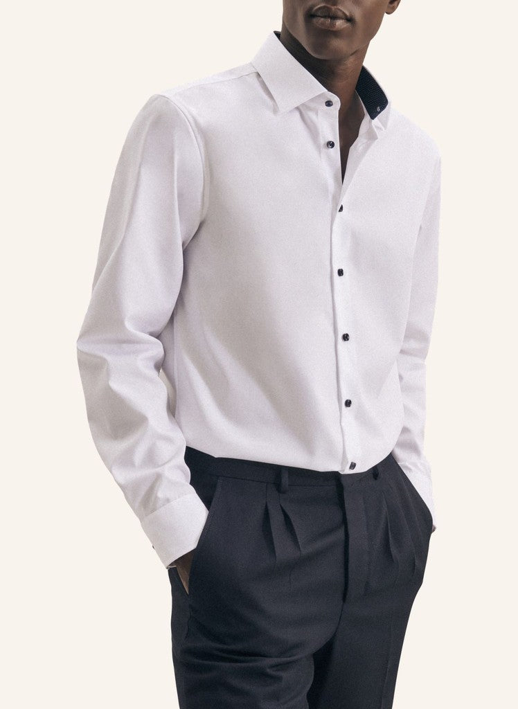Seidensticker Shaped Fit Fil A Fil Business Kent Shirt