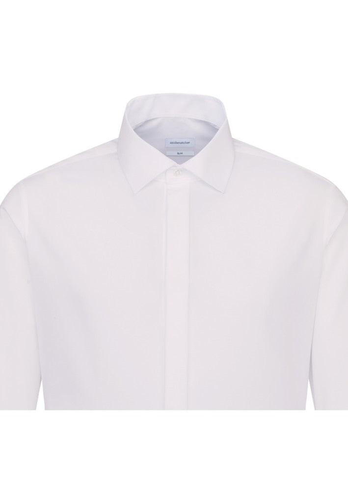 Seidensticker Slim Fit Smoking Business Kent Shirt
