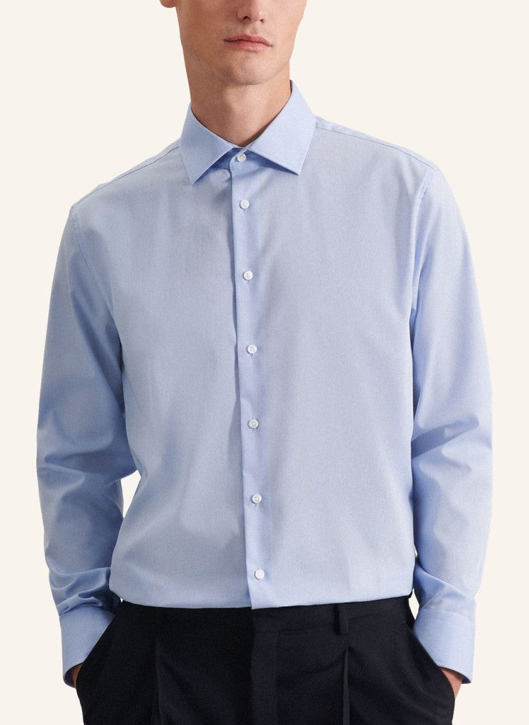 Seidensticker Shaped Fit Fil A Fil Business Kent Shirt