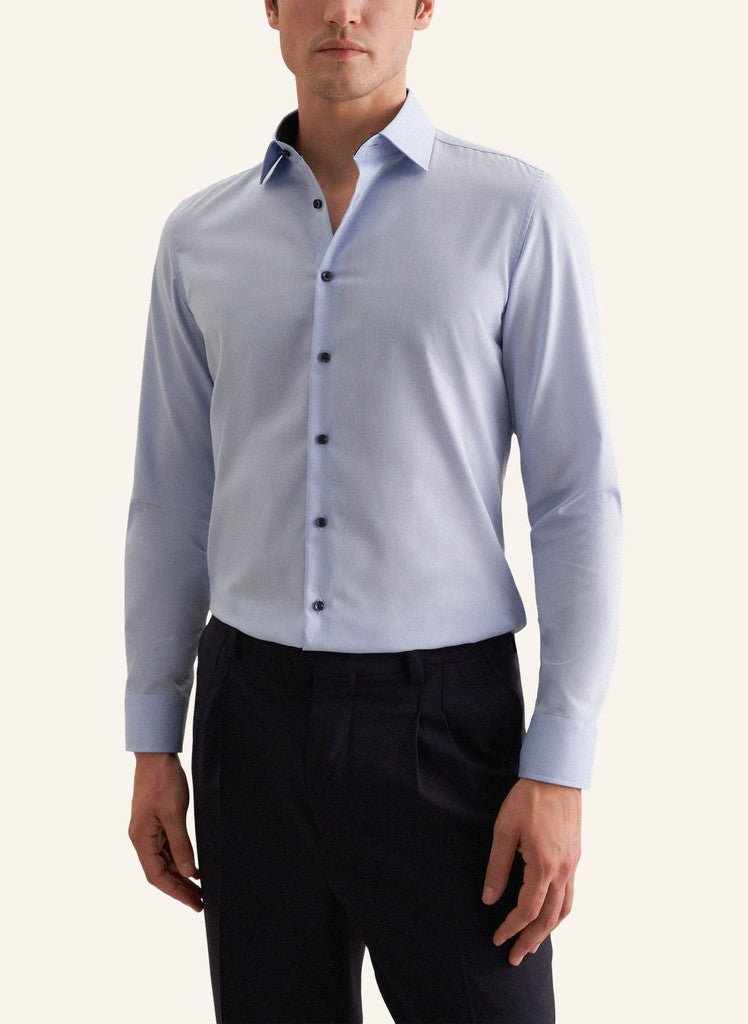 Seidensticker Shaped Fit Fil A Fil Business Kent Shirt
