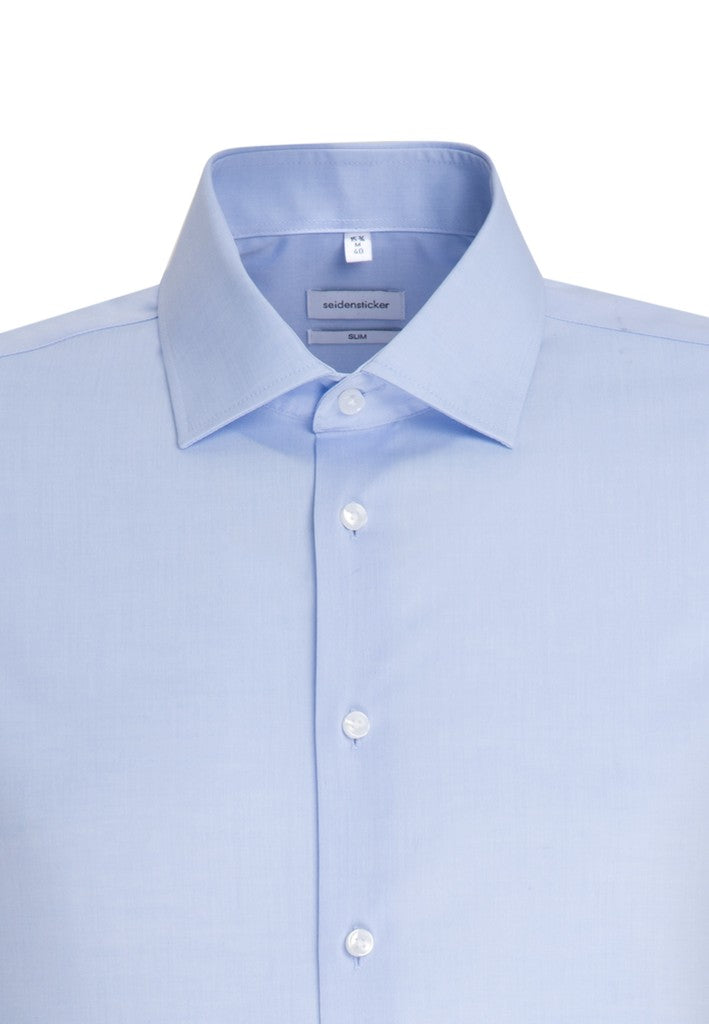Seidensticker Slim Fit Chambray Business Kent Shirt