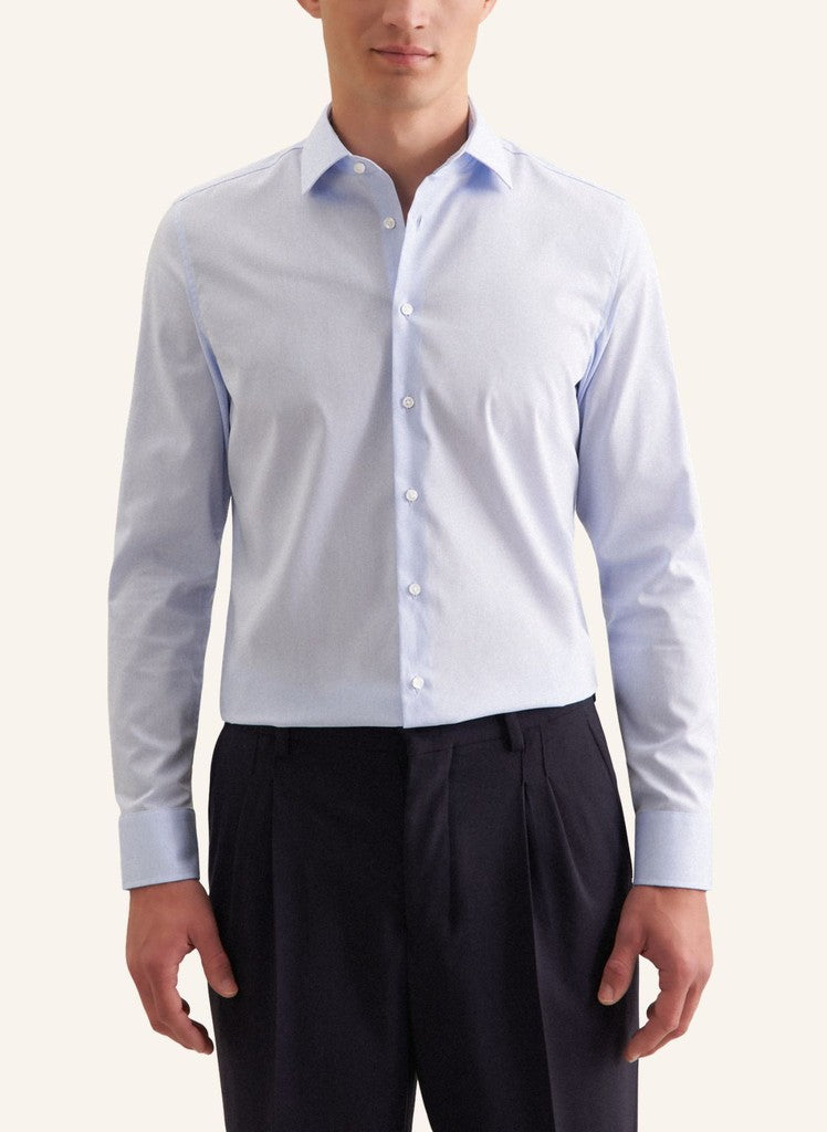 Seidensticker Slim Fit Chambray Business Kent Shirt
