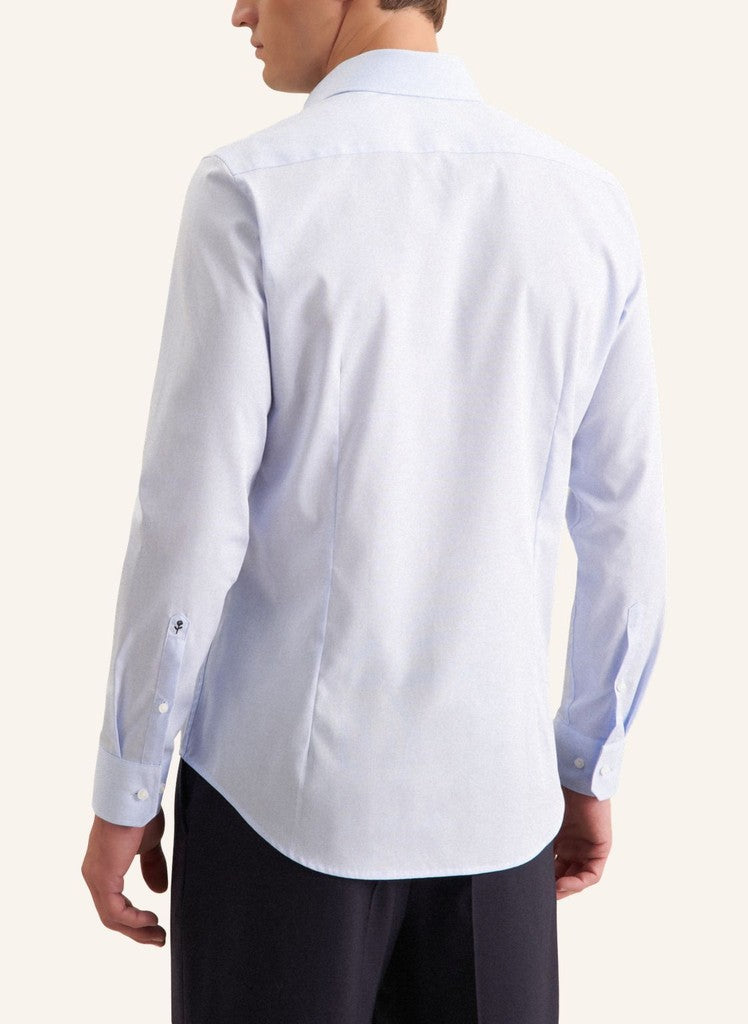 Seidensticker Slim Fit Chambray Business Kent Shirt