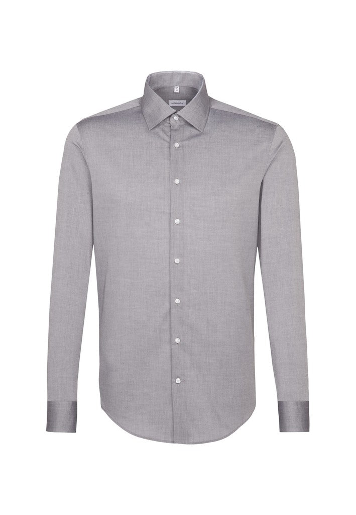 Seidensticker Slim Fit Chambray Business Kent Shirt