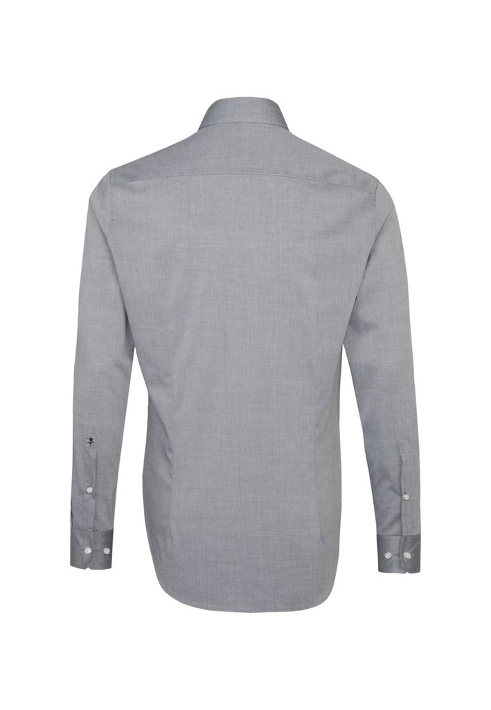 Seidensticker Slim Fit Chambray Business Kent Shirt