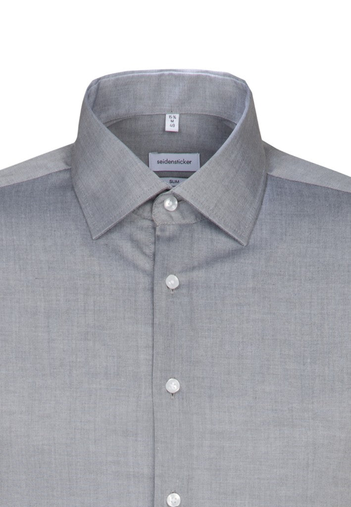 Seidensticker Slim Fit Chambray Business Kent Shirt