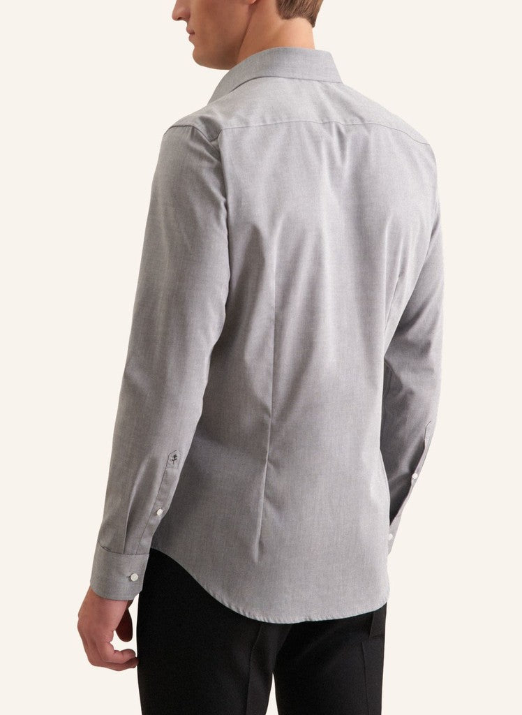 Seidensticker Slim Fit Chambray Business Kent Shirt