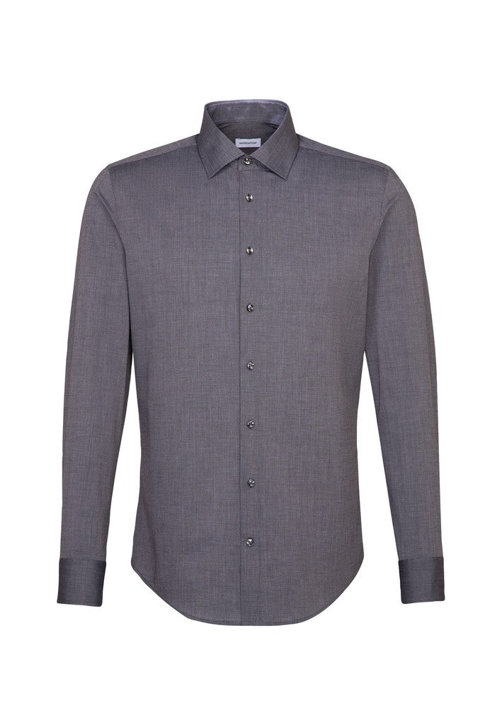 Seidensticker Slim Fit Fil A Fil Business Kent Shirt