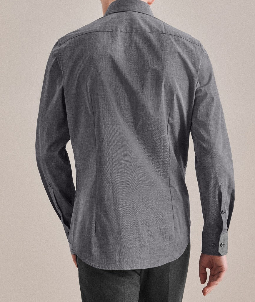 Seidensticker Slim Fit Fil A Fil Business Kent Shirt