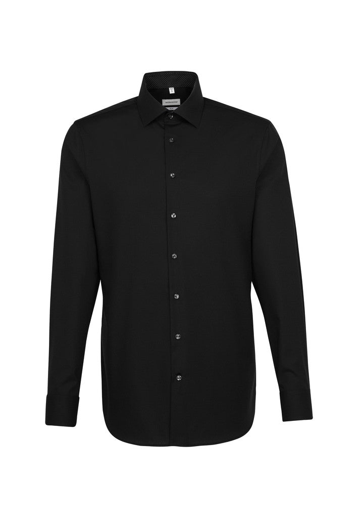 Seidensticker Shaped Fit Fil A Fil Business Kent Shirt