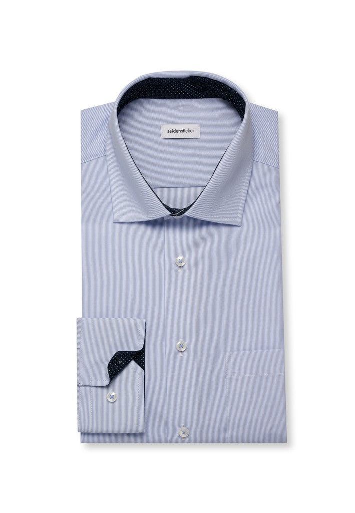 Seidensticker Regular Fit Striped Business Kent Shirt