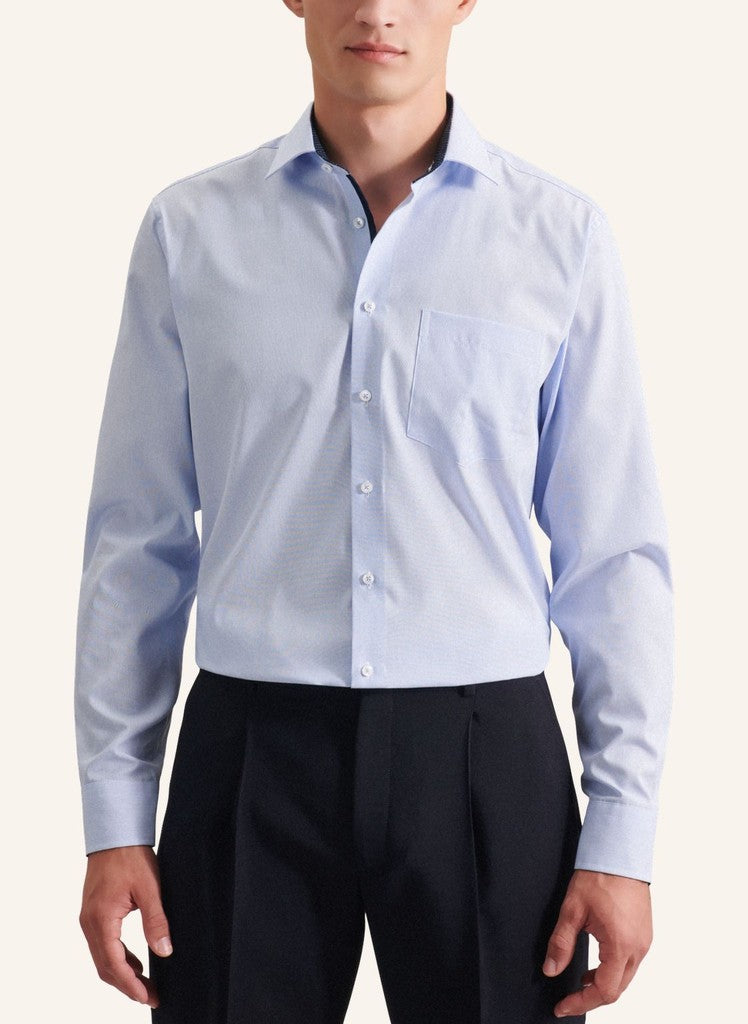 Seidensticker Regular Fit Striped Business Kent Shirt