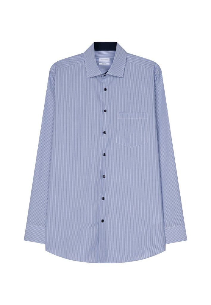 Seidensticker Regular Fit Striped Business Kent Shirt