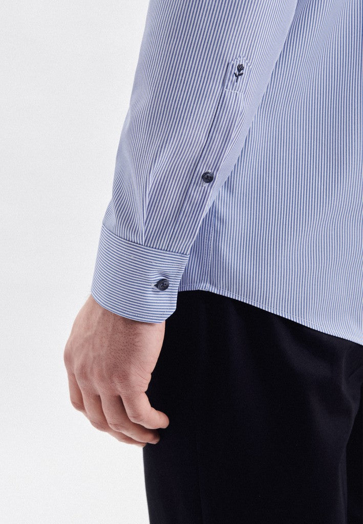 Seidensticker Regular Fit Striped Business Kent Shirt