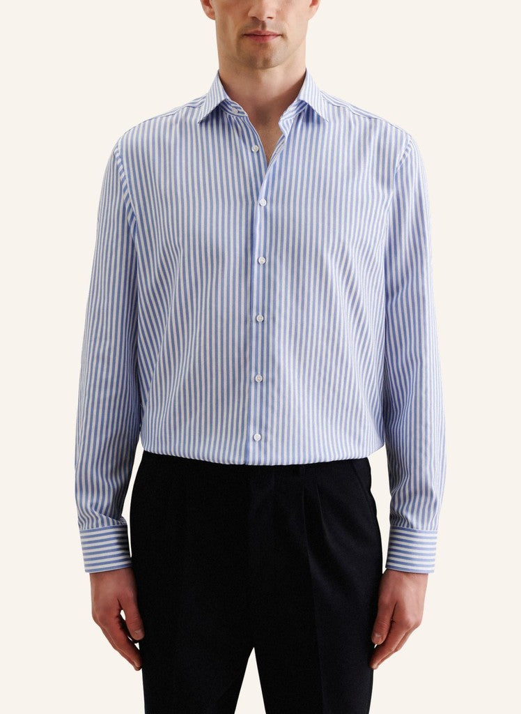 Seidensticker Striped Regular Fit New Kent Shirt