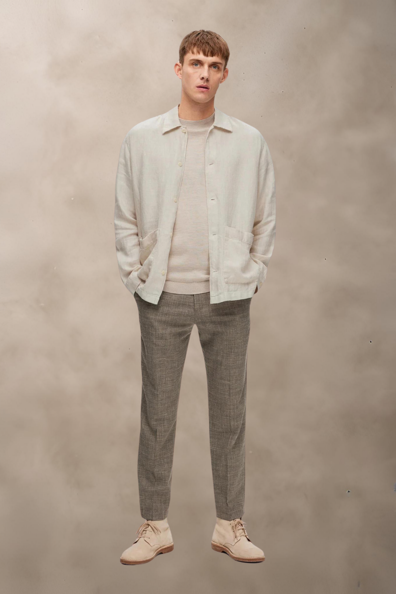 SLHSlim Oasis Linen Trs - BUKSER -  - Hr Ravn