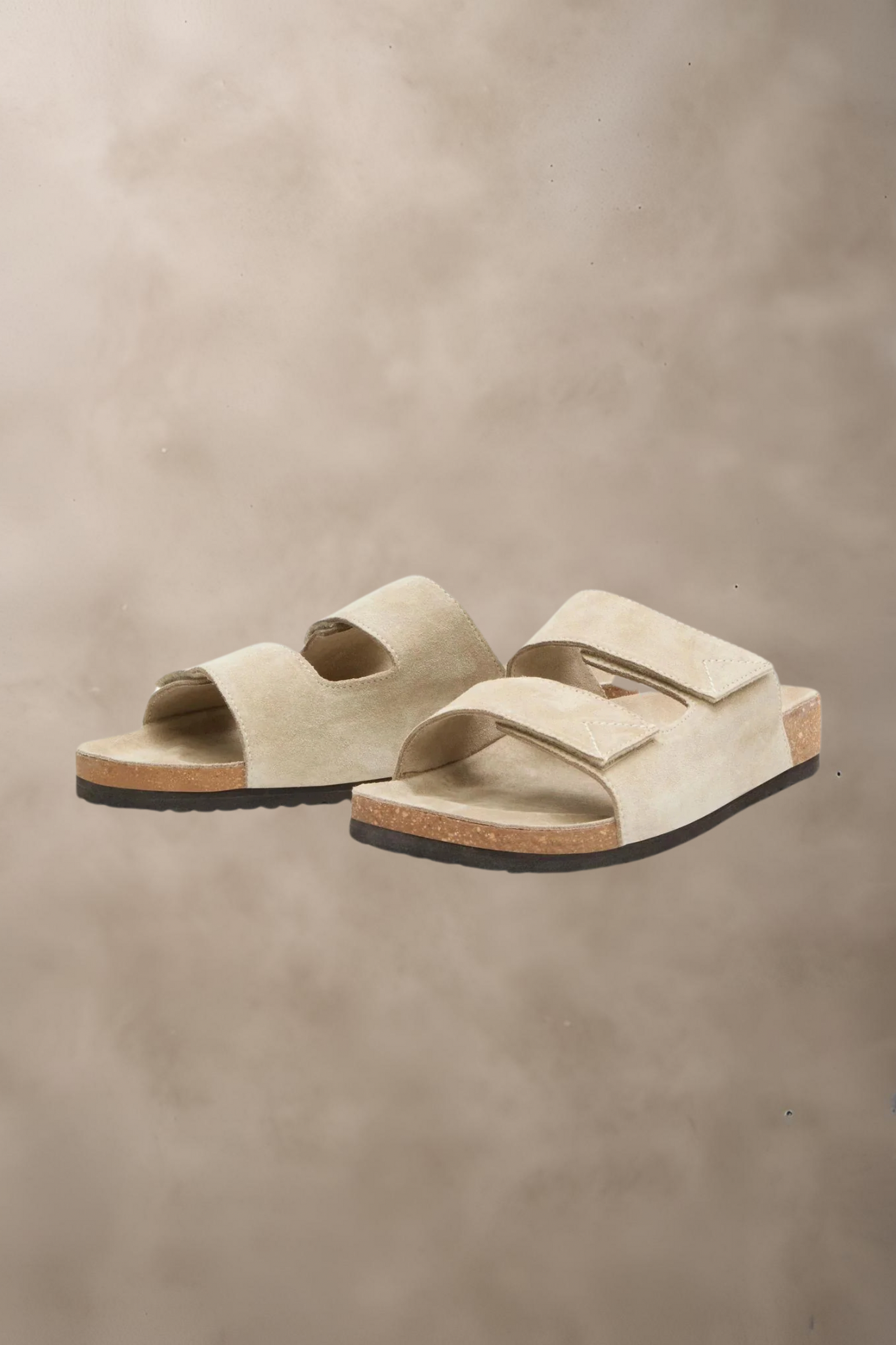 SLHBASTIAN SUEDE STRAP SLIDER - SANDALER -  - Hr Ravn