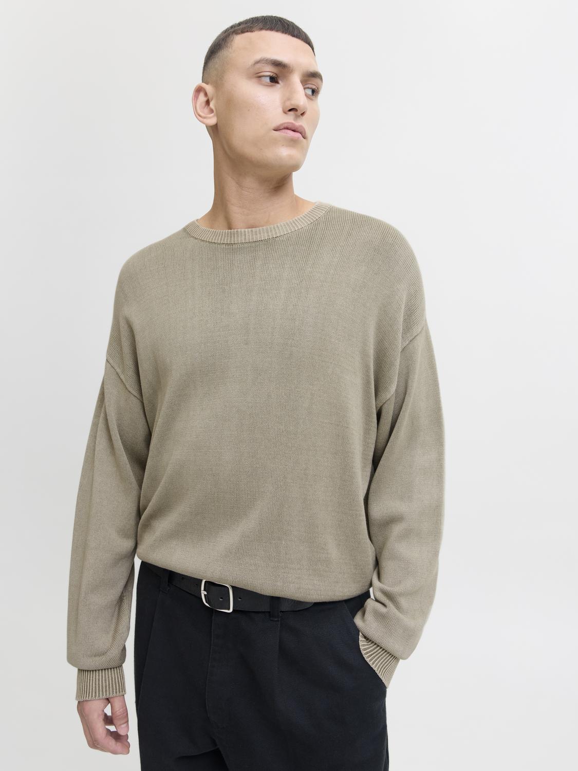 STRIK - Jjecharge Faded Knit Crew Neck Sn -  - Hr Ravn