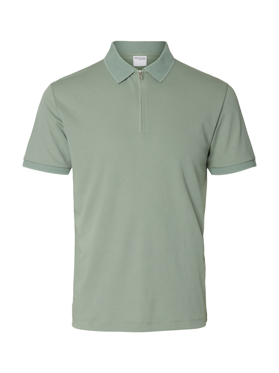 Slhfave Sport Zip Ss Polo Noos