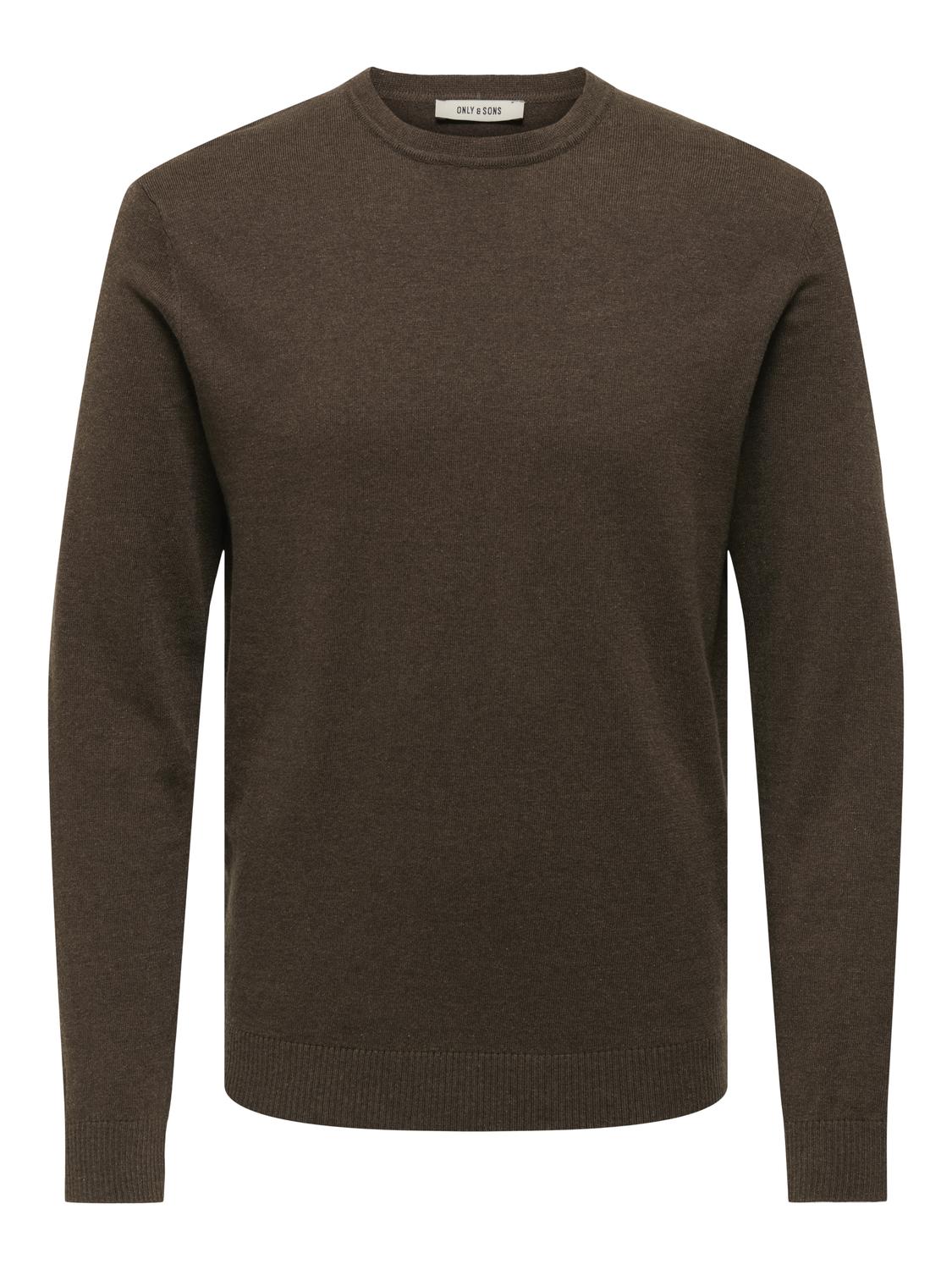 STRIK - Onsloui Reg 12 Mel Crew Knit Noos -  - Hr Ravn