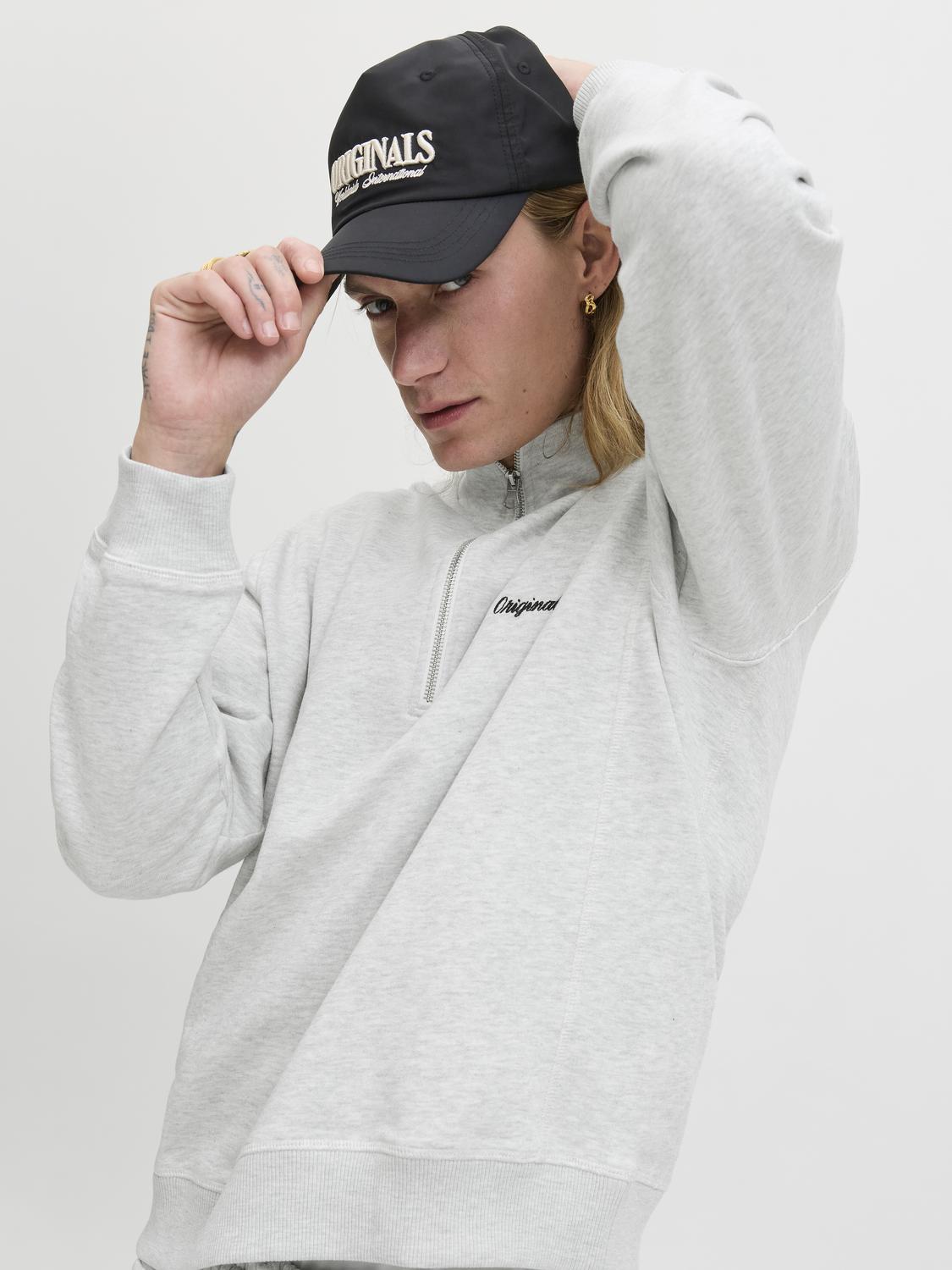 Sweatshirts - Jornorrebro Emb Sweat High Neck Noos -  - Hr Ravn