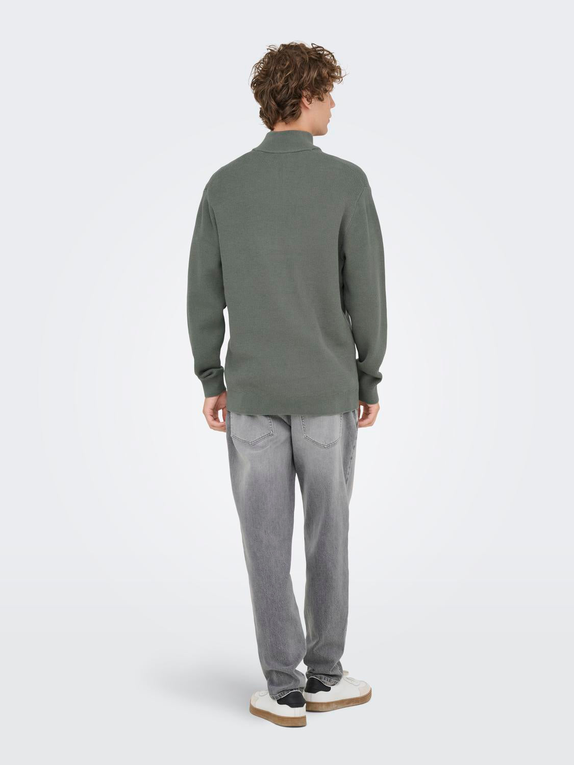 Onsphil Reg 12 Struc Half Zip Knit Noos