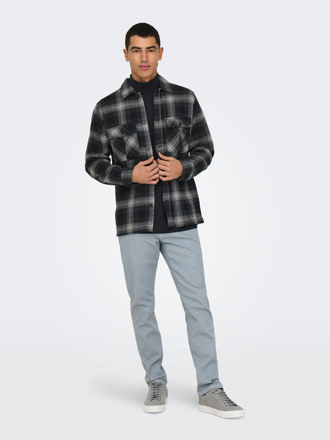 OVERSHIRT - Onscedric Life Check Overshirt Noos -  - Hr Ravn