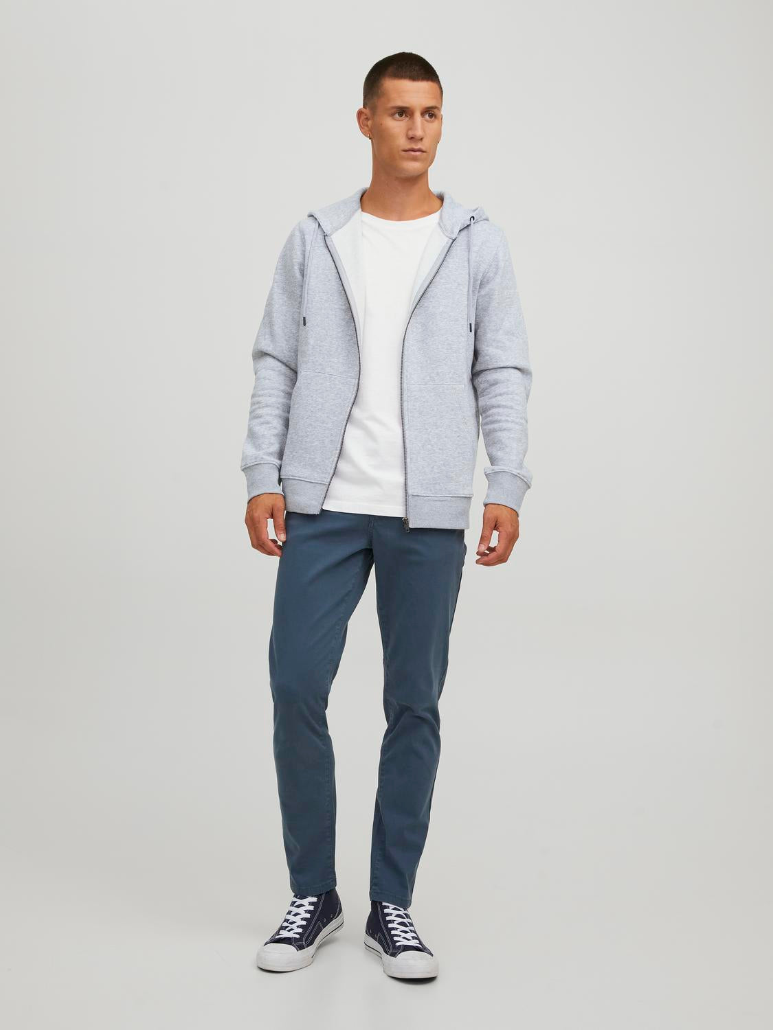Cardigans - Jjestar Basic Sweat Zip Hood Noos -  - Hr Ravn