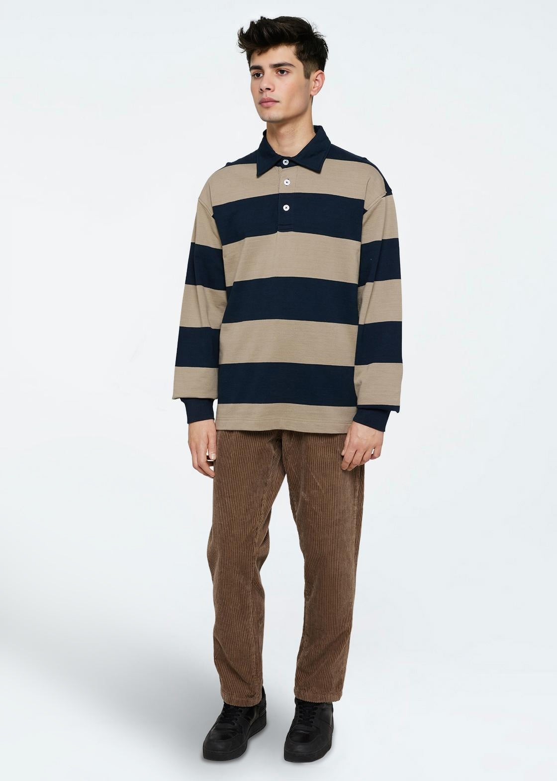 minimum male Tate rugby polo 4454 GOTS Polo 3922 Sky Captain