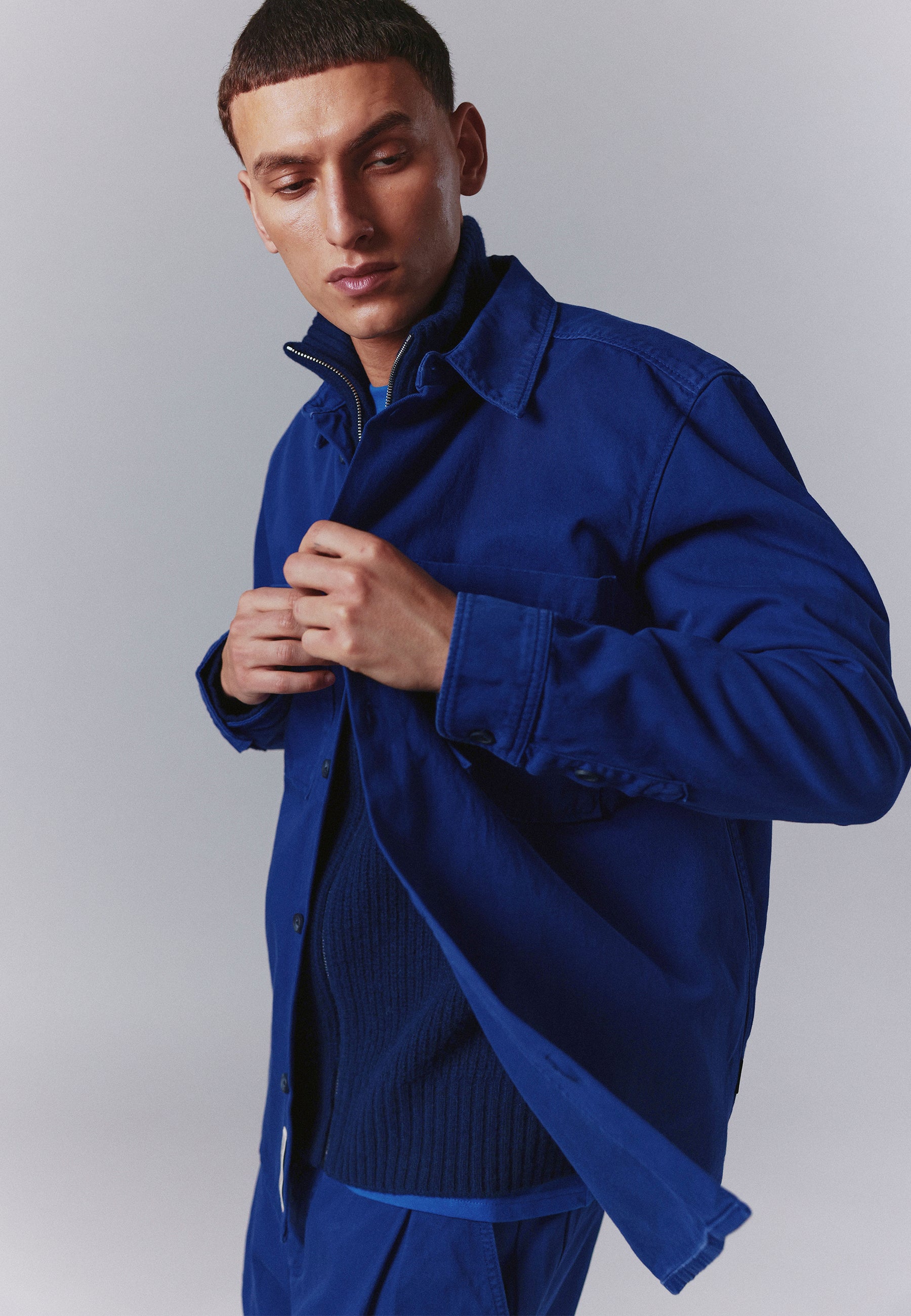 minimum male Titan Overshirt 4470 Overshirt 4148 Victoria Blue