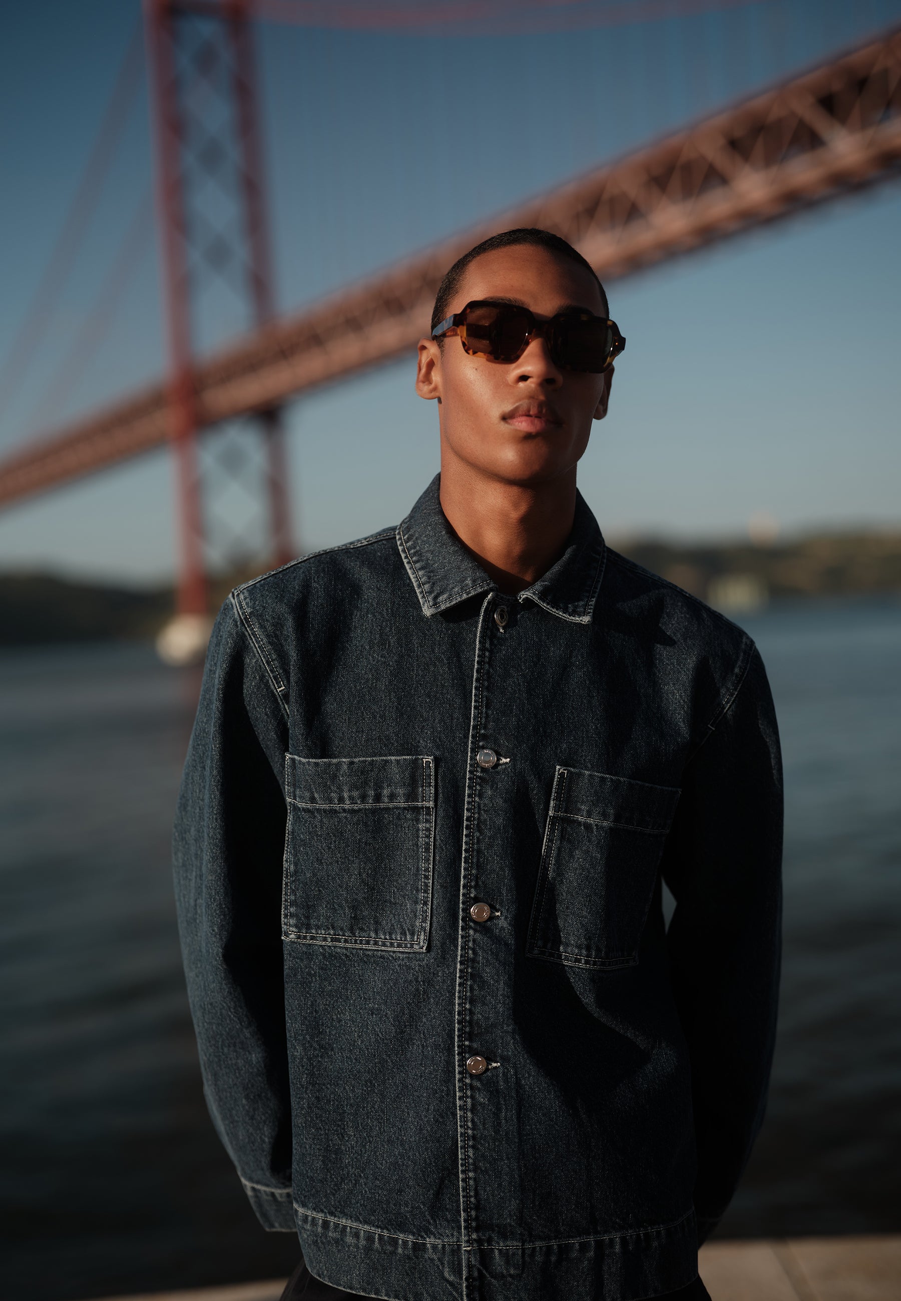 minimum male Trent denimjakke 4198 Jacket 2340 Blue Ashes