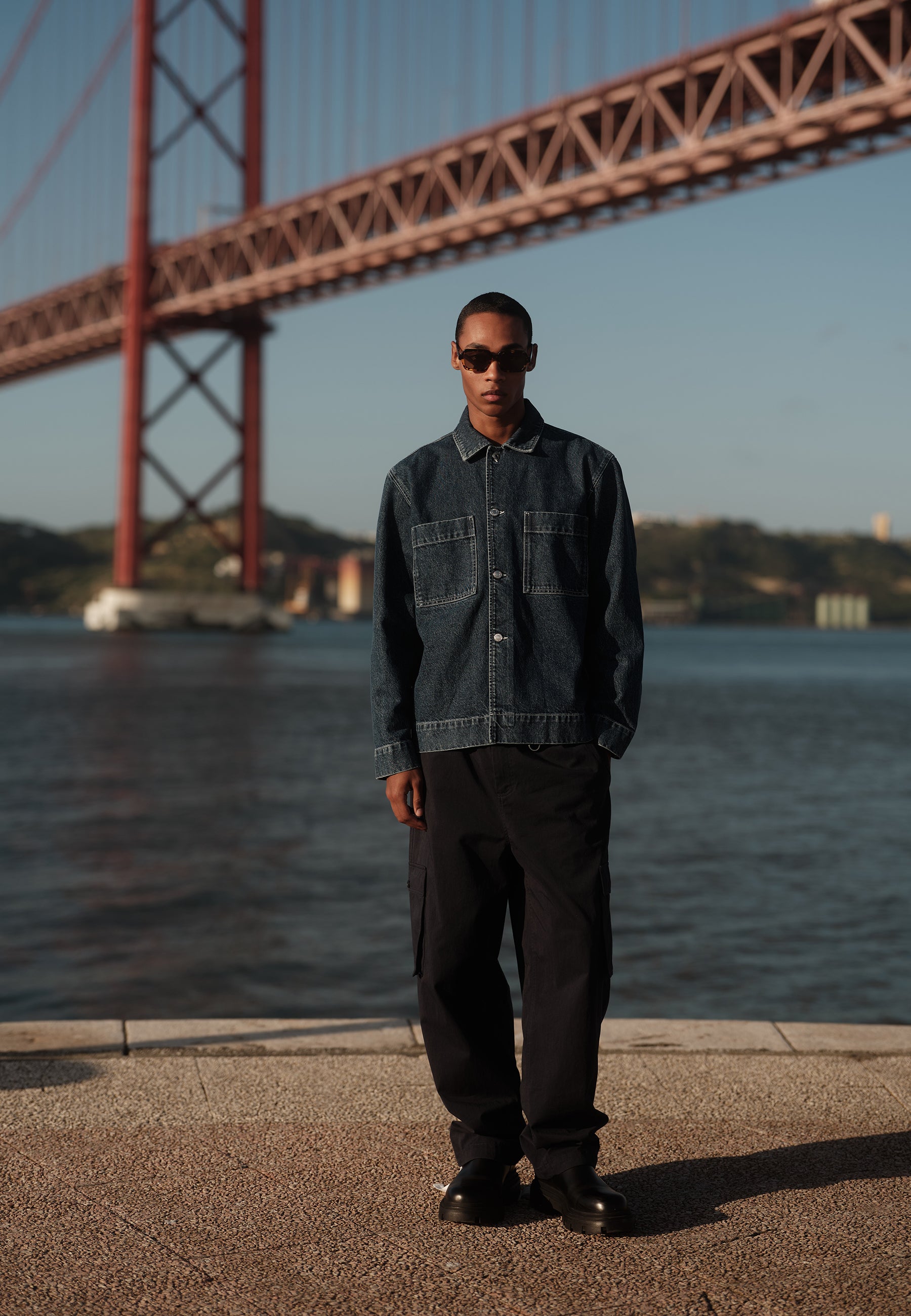 minimum male Trent denimjakke 4198 Jacket 2340 Blue Ashes