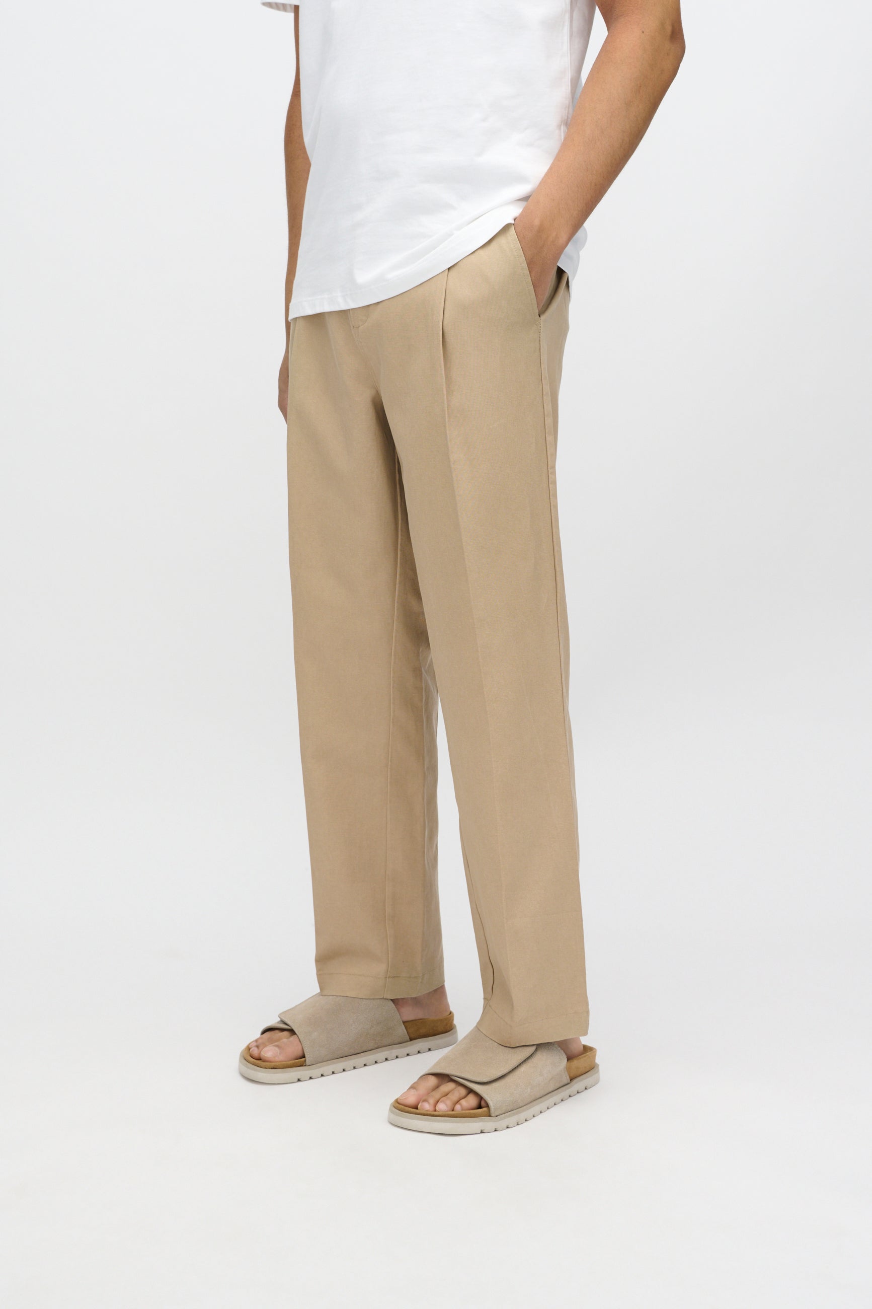 minimum male Tucker stylede bukser 3750 Dressed Pants 1109 Chinchilla