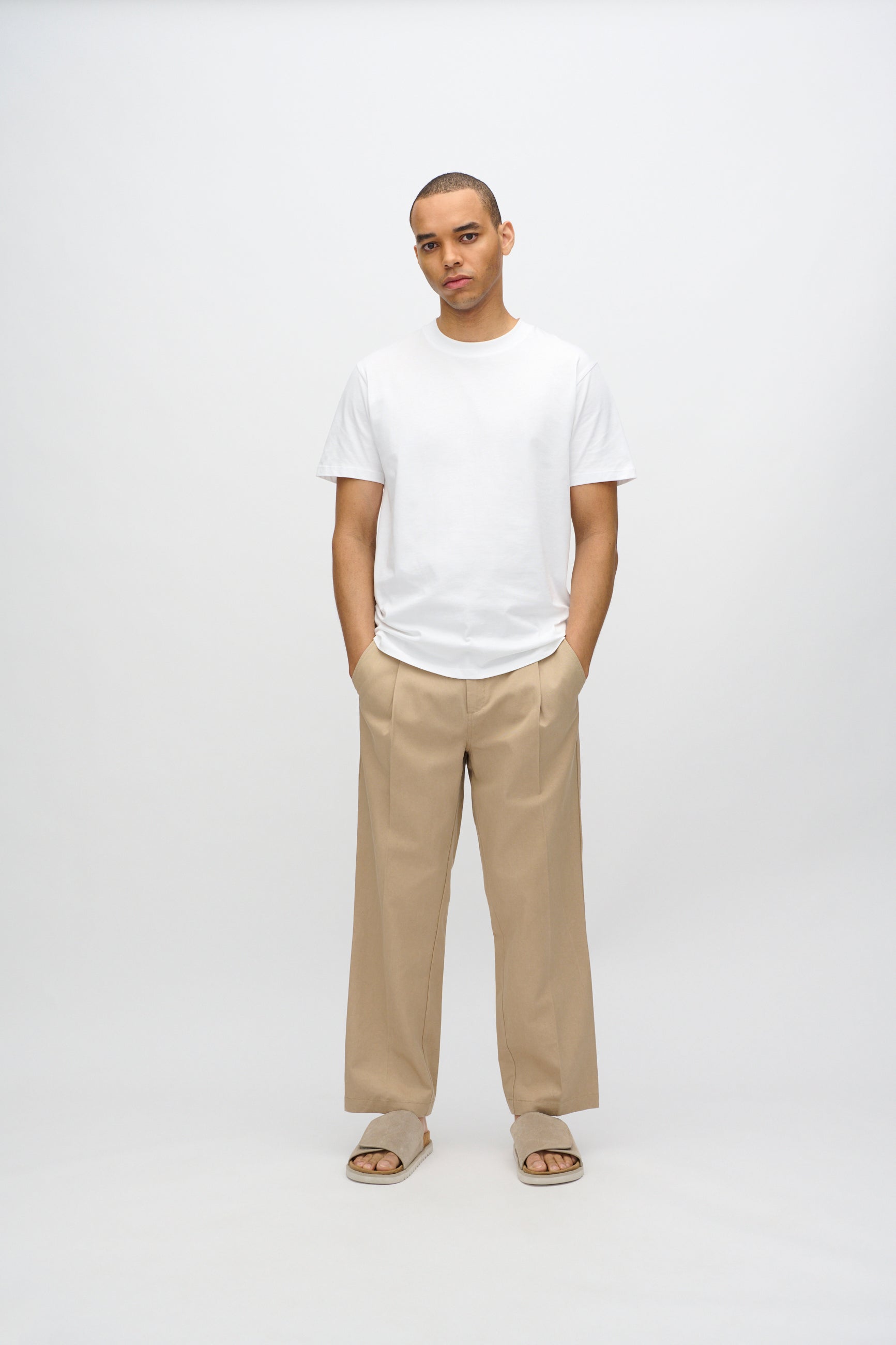minimum male Tucker stylede bukser 3750 Dressed Pants 1109 Chinchilla