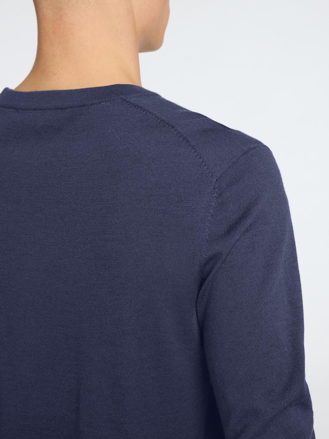 Slhtray Ls Knit Merino Crew Neck Noos