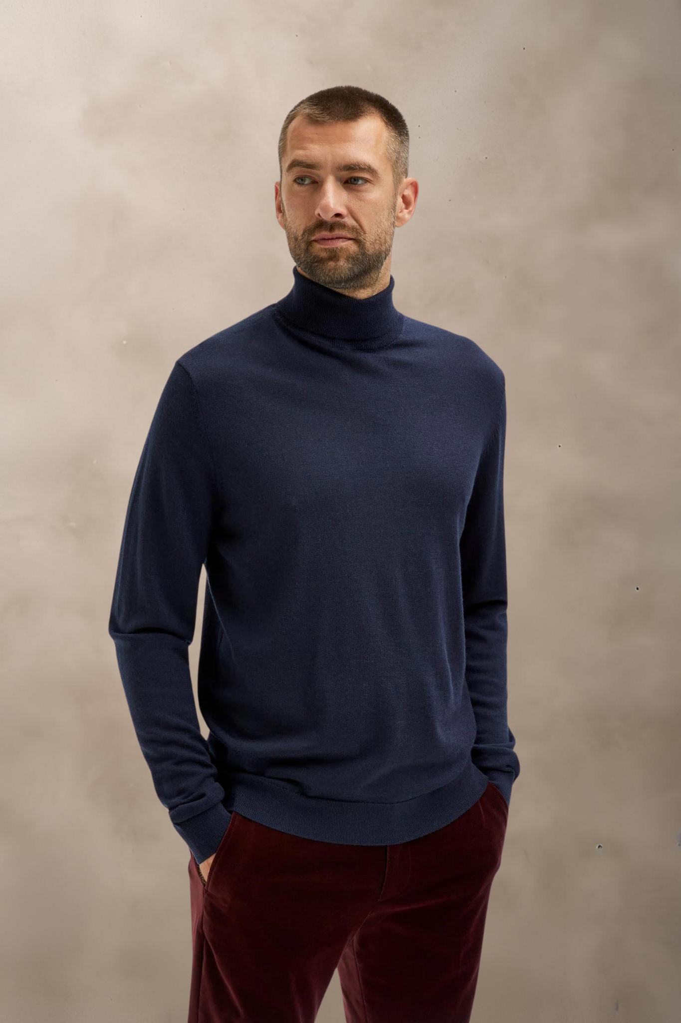 SLHTown Merino Roll Neck